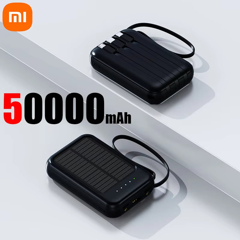 Xiaomi 50000mAh Solar Power Bank 4-in-1 with LED Lights