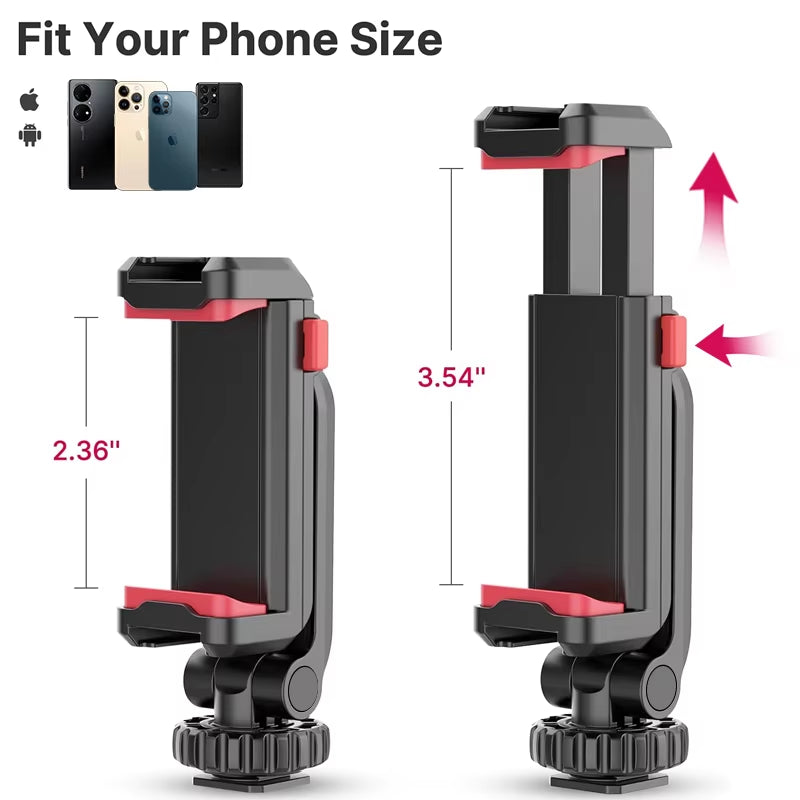 ST-06S Vertical Phone Mount for DSLR, Tripod & Vlog Shooting