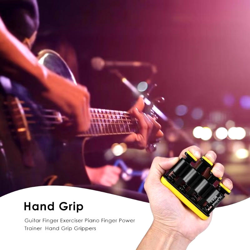 Adjustable Hand & Finger Strength Trainer – Fitness & Music Tool
