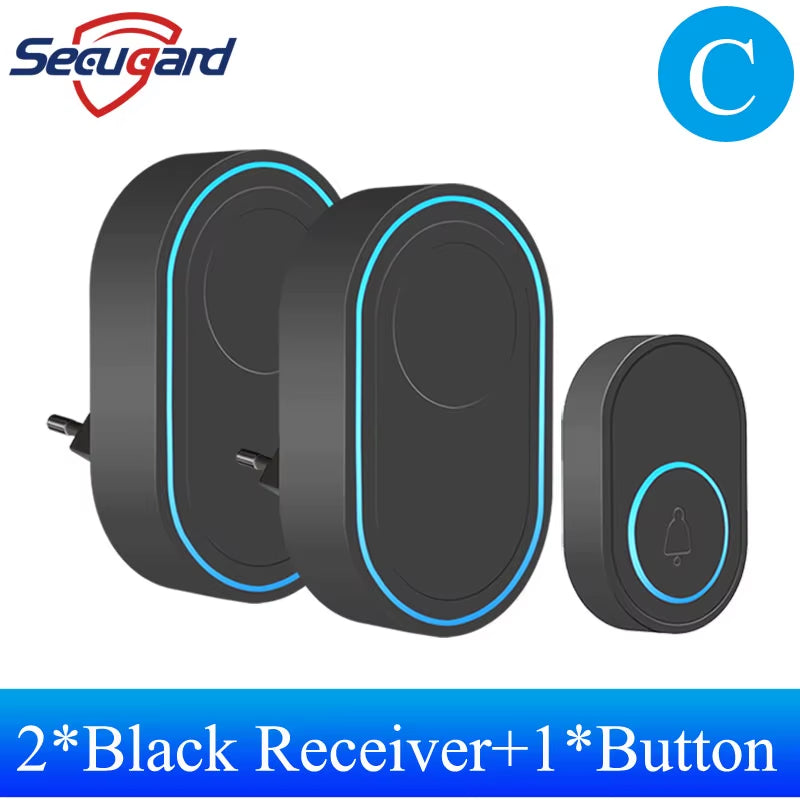 Wireless Outdoor Doorbell with Music Melody & Security Alarm