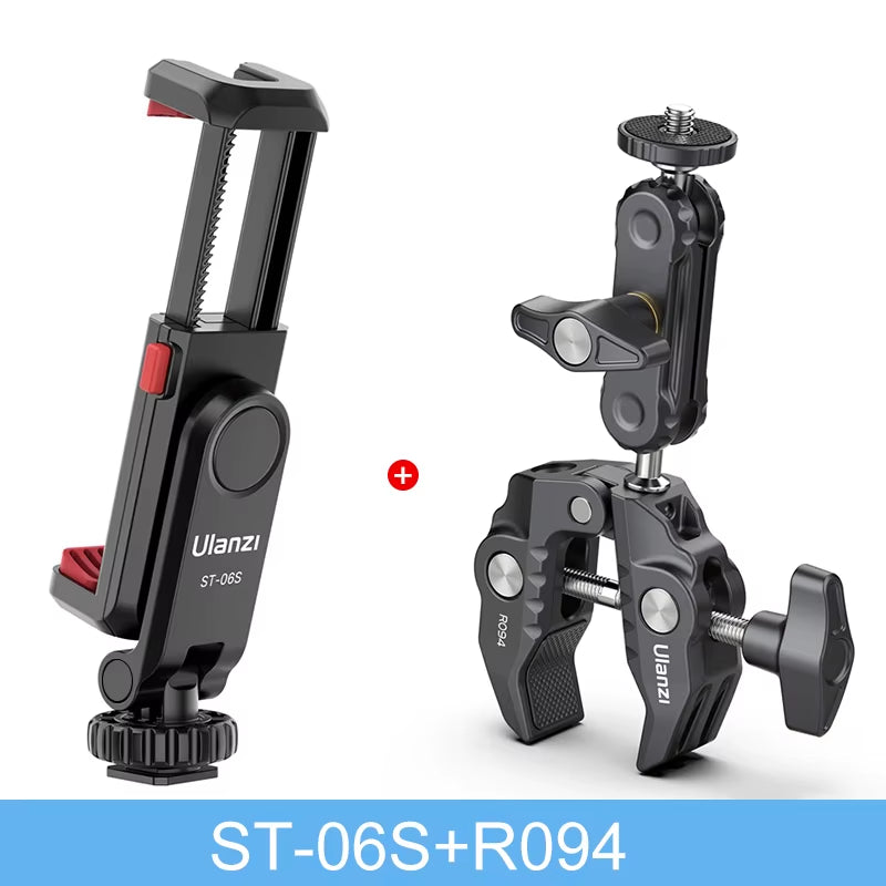 ST-06S Vertical Phone Mount for DSLR, Tripod & Vlog Shooting
