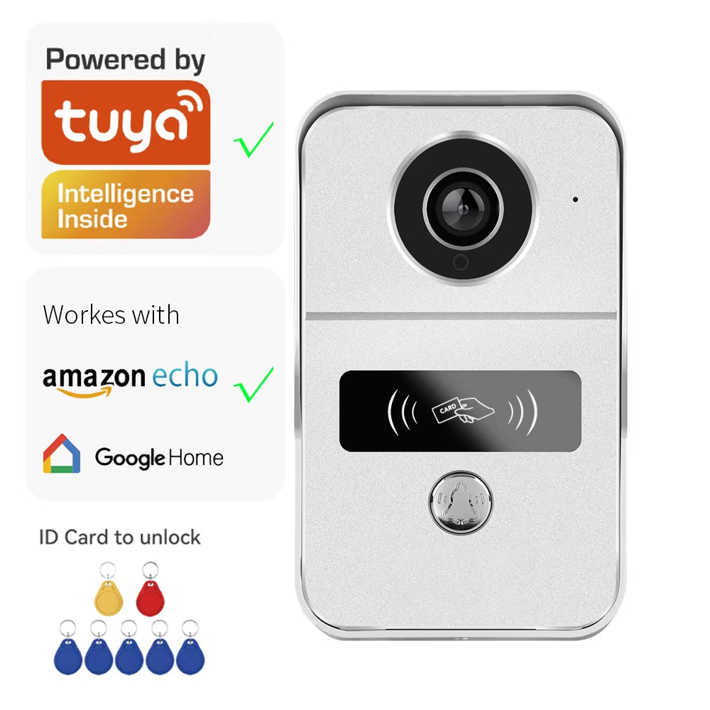 Tuya 1080P WiFi Video Doorbell with Alexa & POE Support"