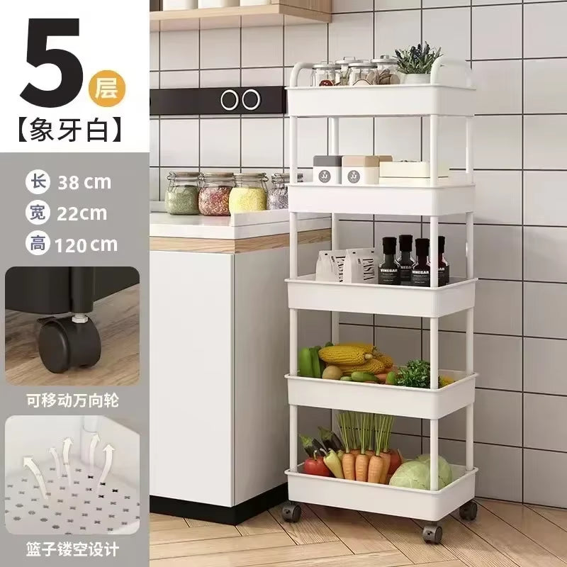 Multi-Functional Storage Shelf for Kitchen, Bathroom, Office