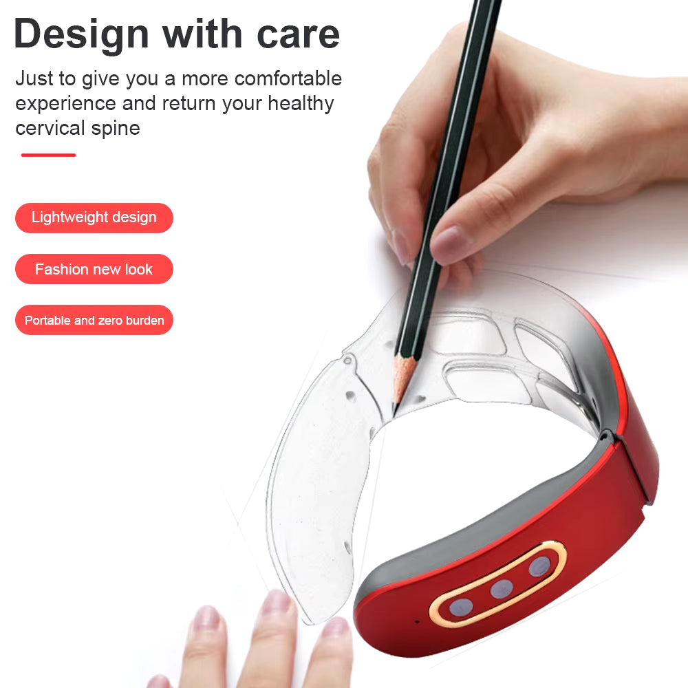 Electric Neck & Shoulder Massager 6 Modes, 9 Heat Levels