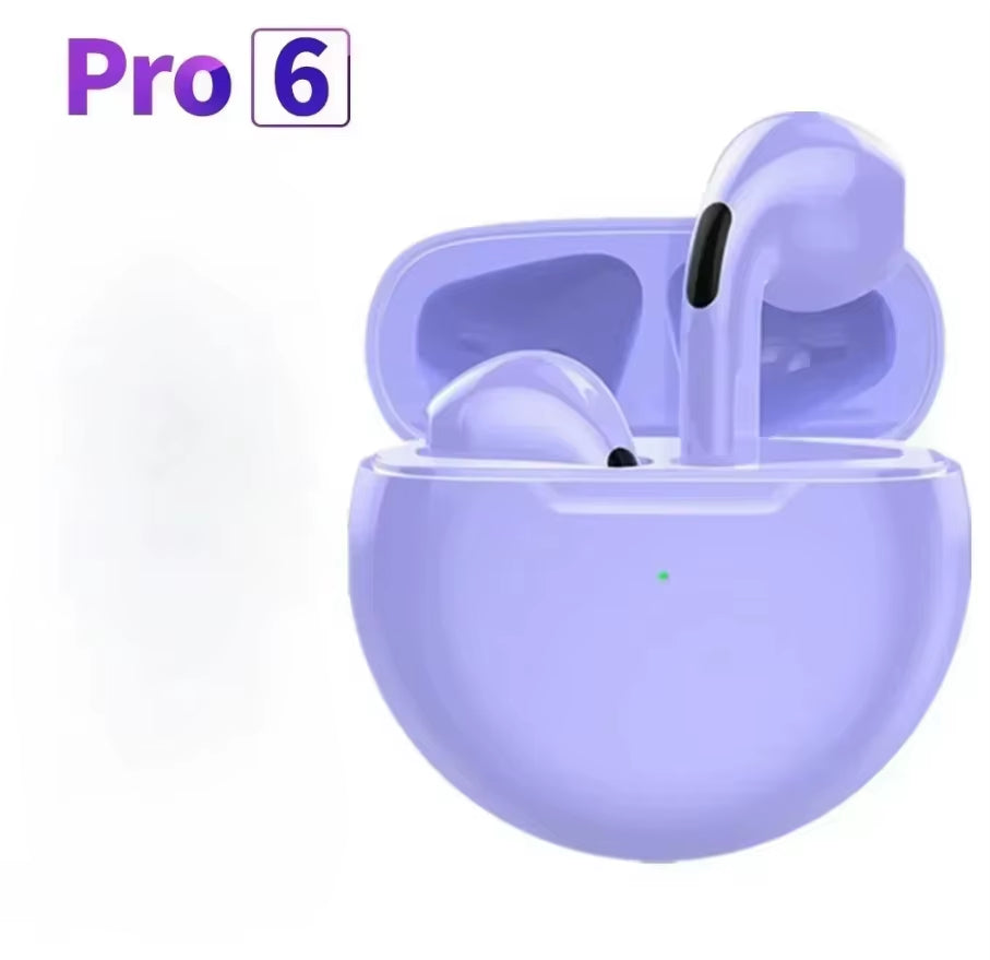 Pro6 TWS Touch Control Bluetooth 5.0 Wireless Earbuds