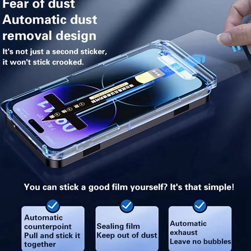 Premium Tempered Glass for iPhone 15 Pro/Pro Max/Plus