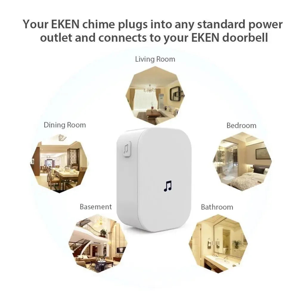 Smart Wireless Video Doorbell 100DB Chime & Remote Control