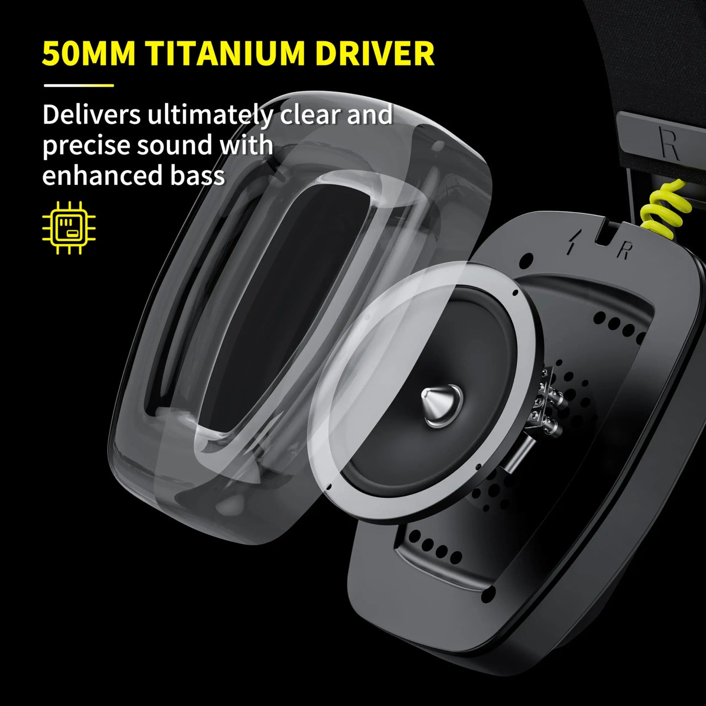 BINNUNE BW06 Wireless Gaming Headset with Mic for PS5/PC