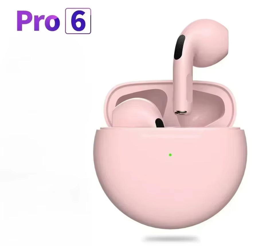 Pro6 TWS Touch Control Bluetooth 5.0 Wireless Earbuds