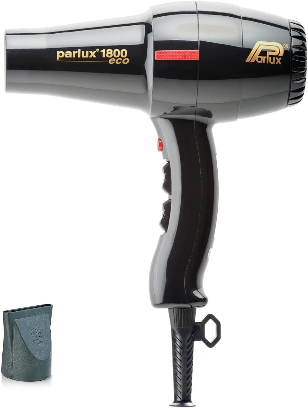 1800 Eco Friendly 1280 Watt Hair Dryer, Black