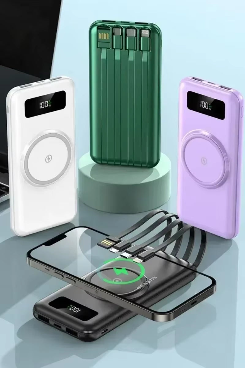 200000mAh Wireless Power Bank Fast Charging for Apple/Samsung