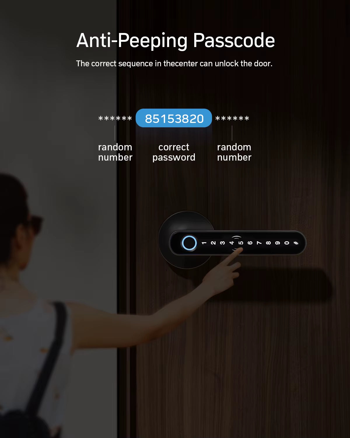 TMZON Smart Fingerprint Door Lock, Keyless Entry, Biometric