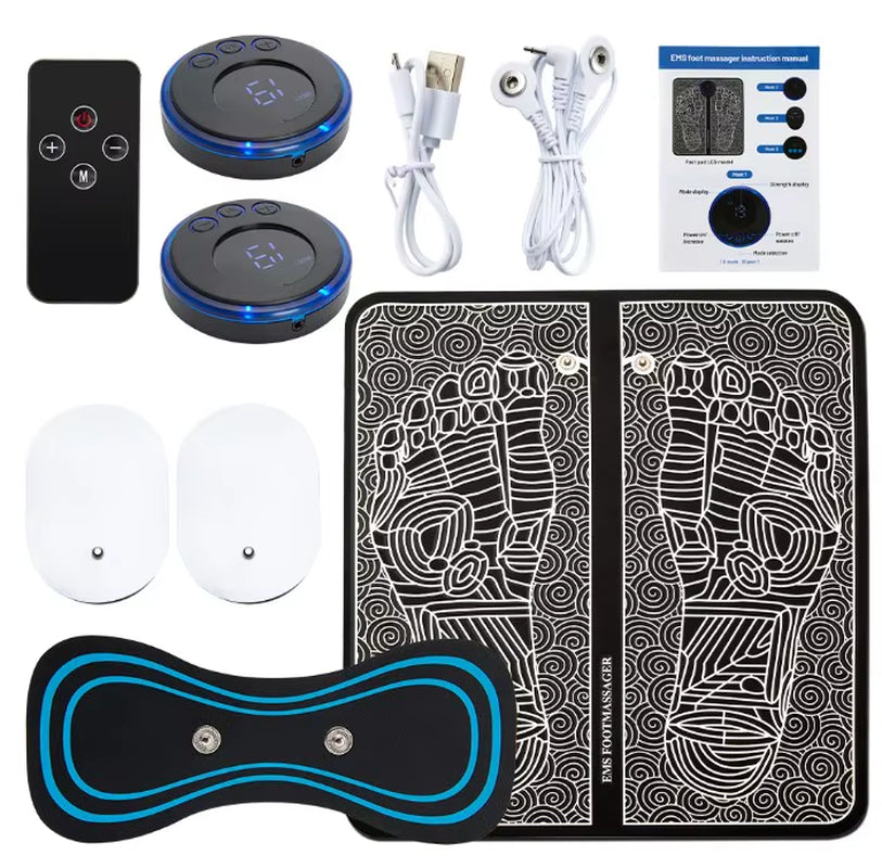 EMS Electric Foot Massager Pad with USB Charging