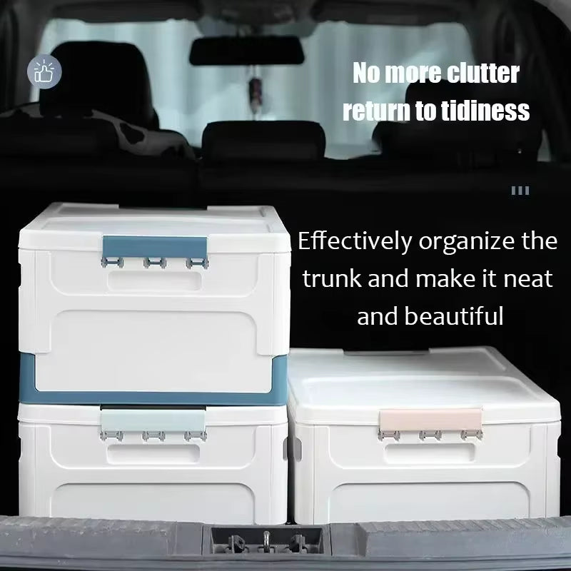 "Foldable Extra Large Storage Box with Lid for Books & Toys"
