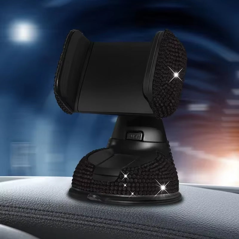 2024 Pink Diamond Car Phone Holder Stand for Women