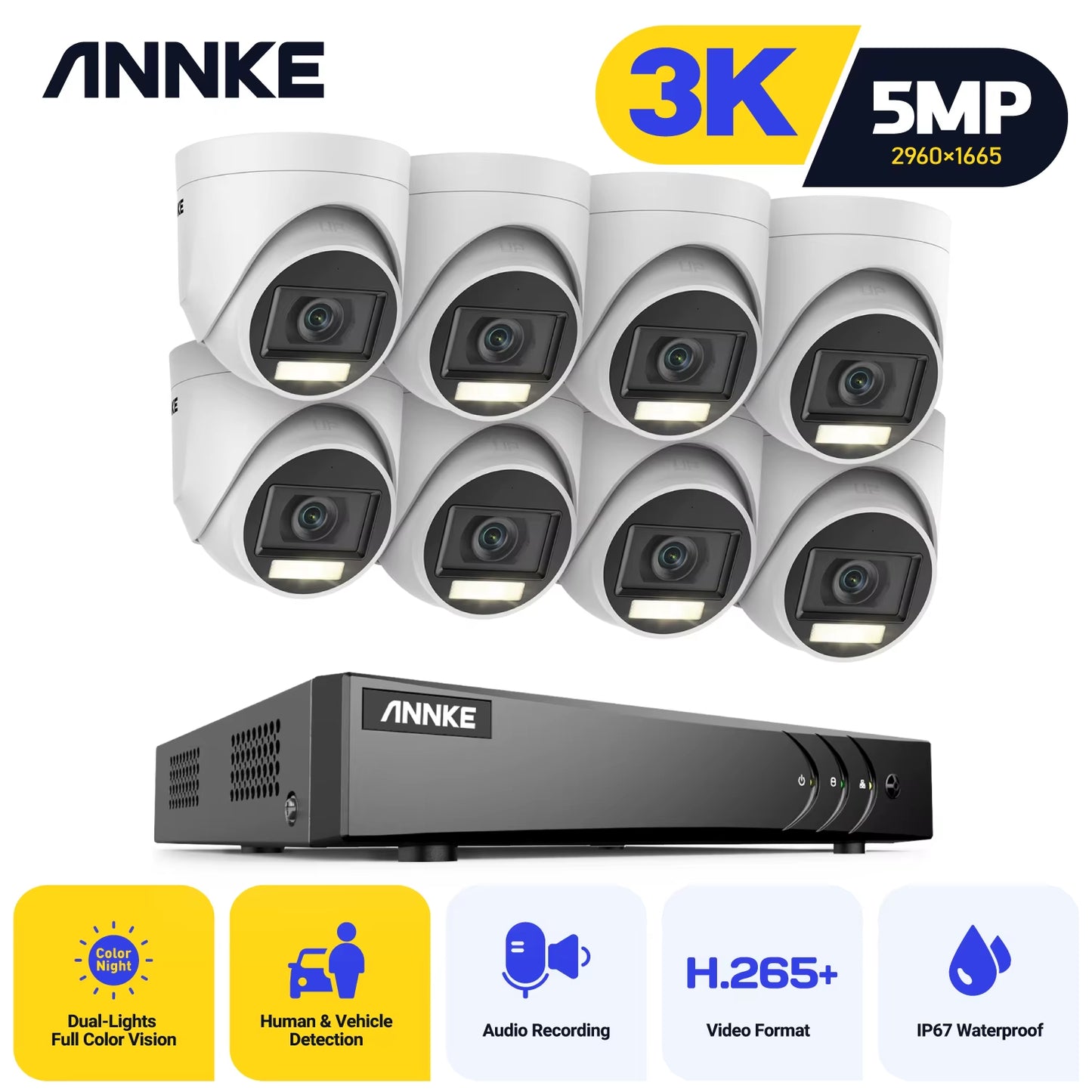 Wireless Video Doorbell with Night Vision & Motion Detection