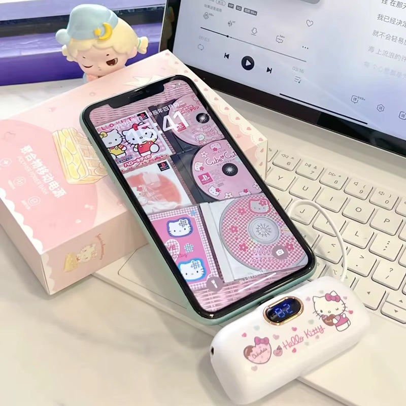 Sanrio Wireless Power Bank Mini Capsule Fast Charging
