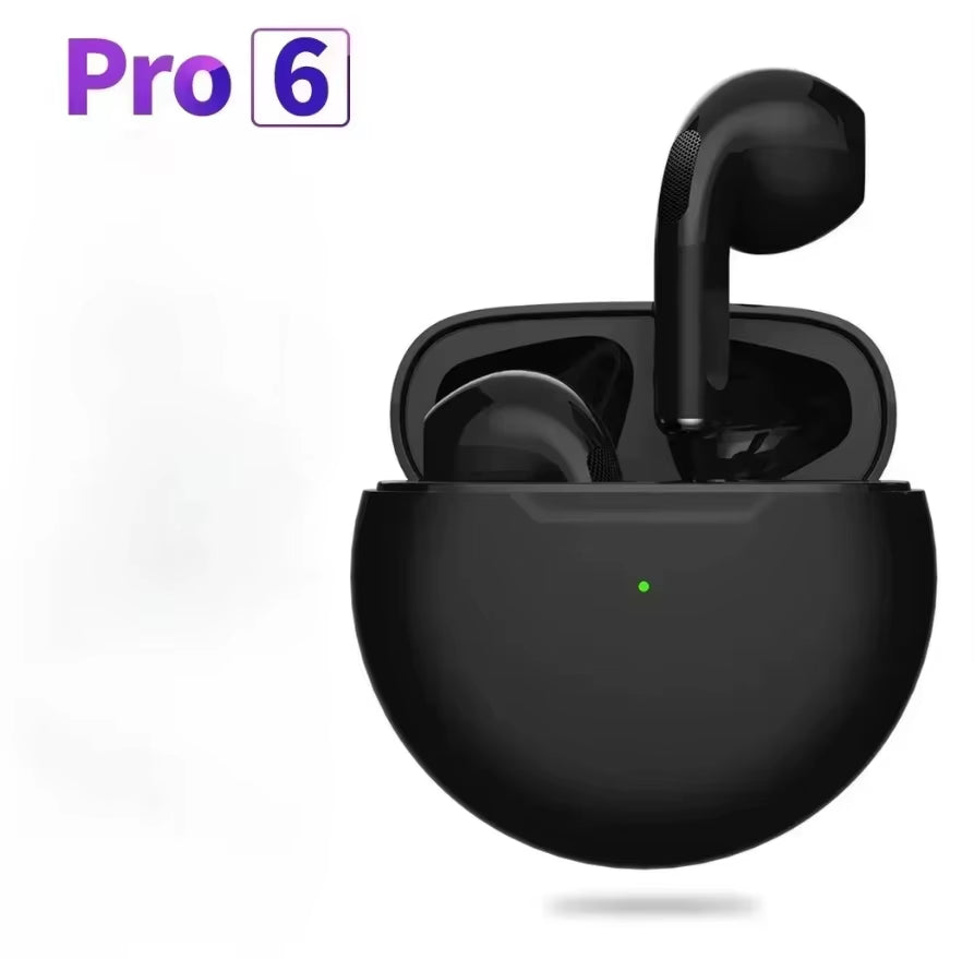 Pro6 TWS Touch Control Bluetooth 5.0 Wireless Earbuds