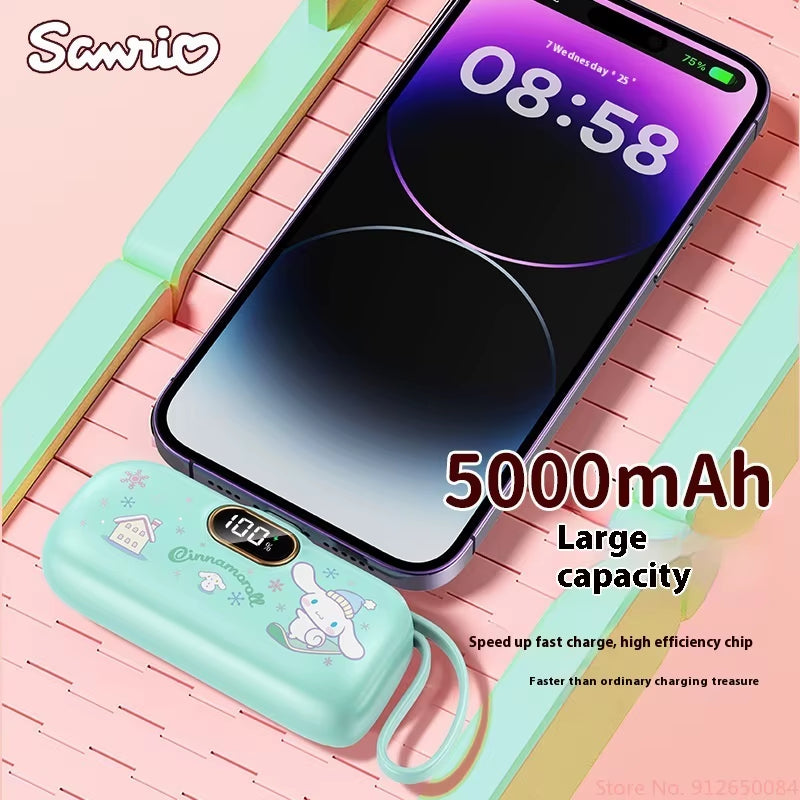 Sanrio Wireless Power Bank Mini Capsule Fast Charging