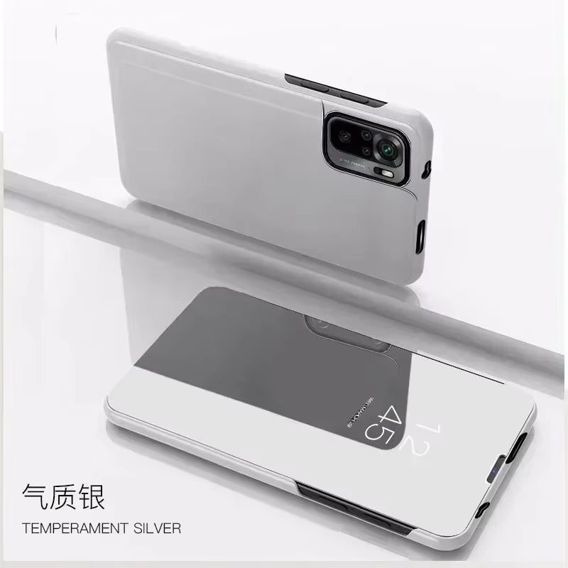 Luxury Smart Mirror Flip Case for Xiaomi Poco M5S 4G