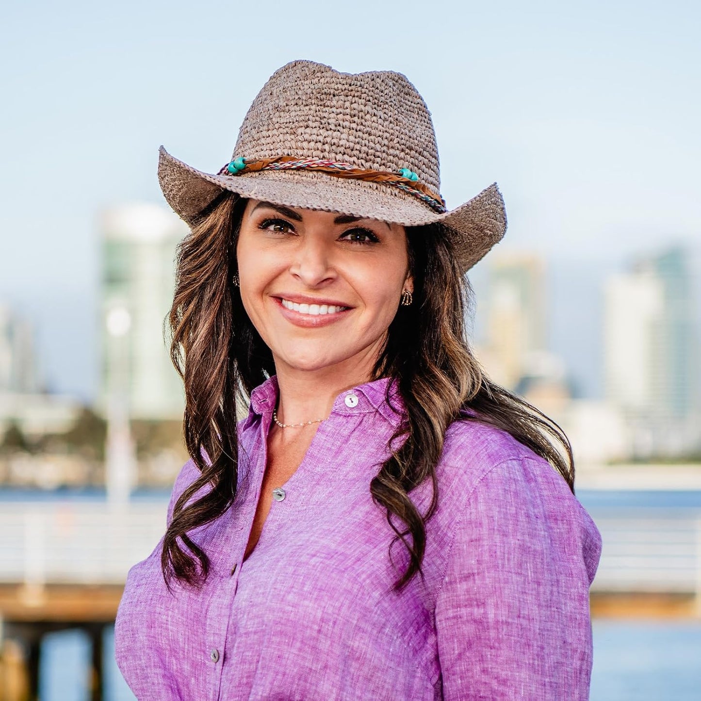 Catalina Cowboy UPF 50+ Sun Hat – Wide Brim, Adjustable & Packable