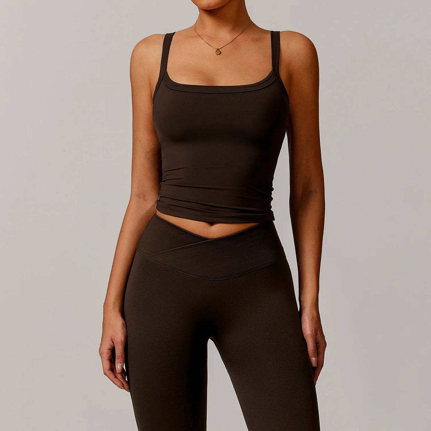 Brushed Vest Fitness Clothing Bra Women Cloudy High Intensity Sports Underwear Sling Gym Workout Breathable Back Yoga Tank Top
