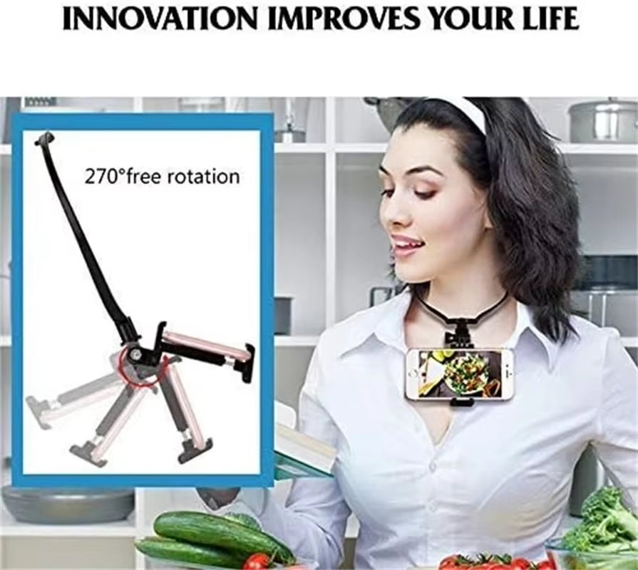 Hands-Free Neck Holder for iPhone, Samsung & GoPro
