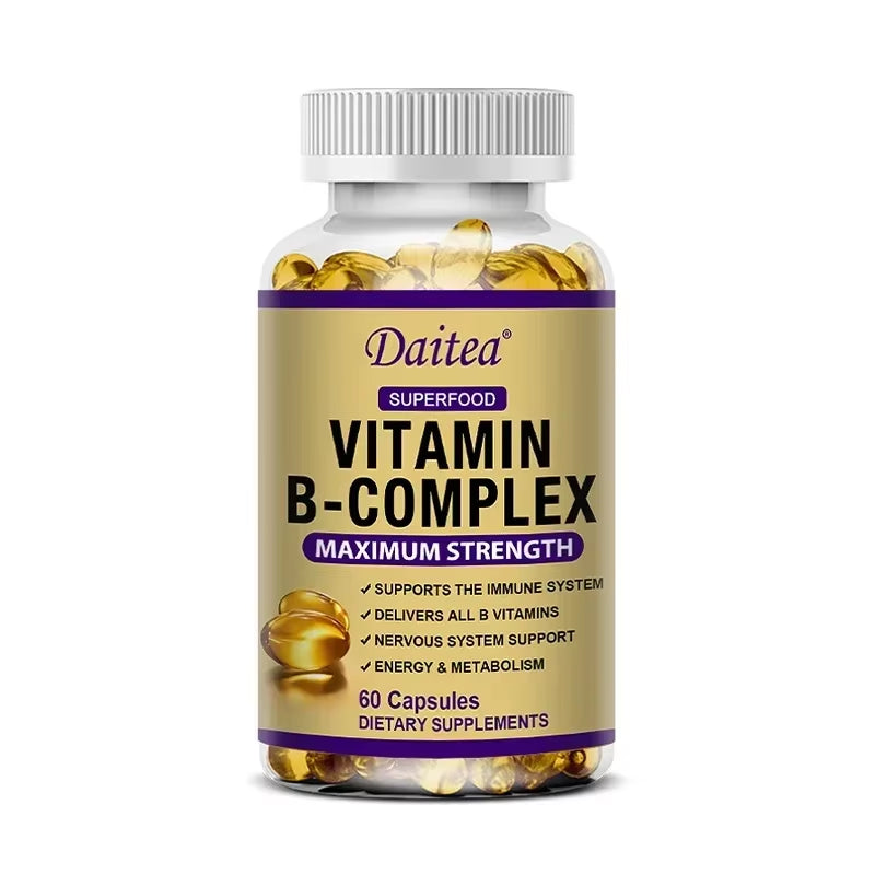 Vitamin B-Complex Supplement for Energy, Immunity & Metabolism