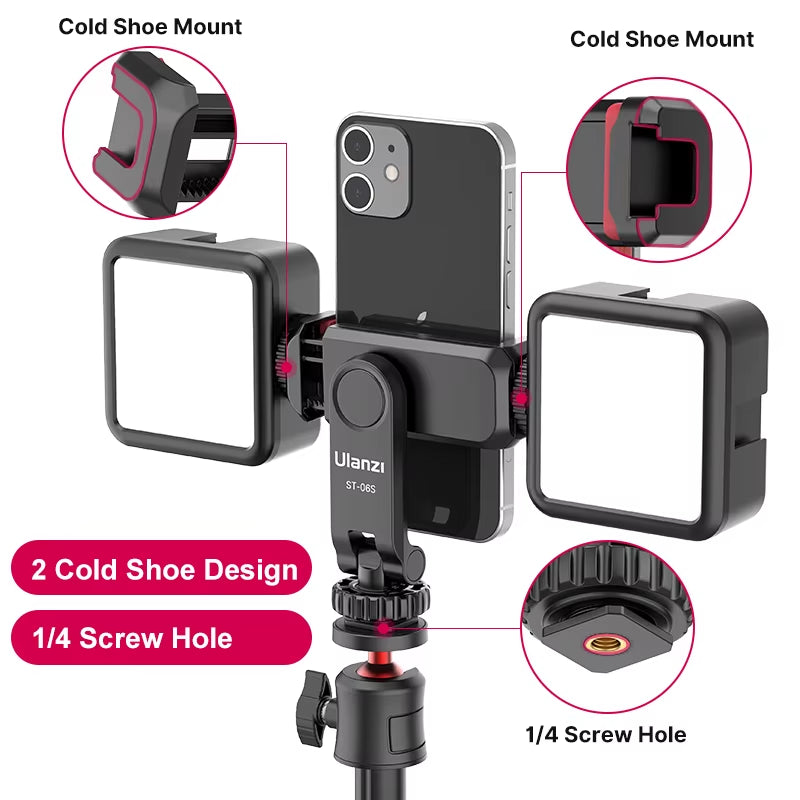 ST-06S Vertical Phone Mount for DSLR, Tripod & Vlog Shooting