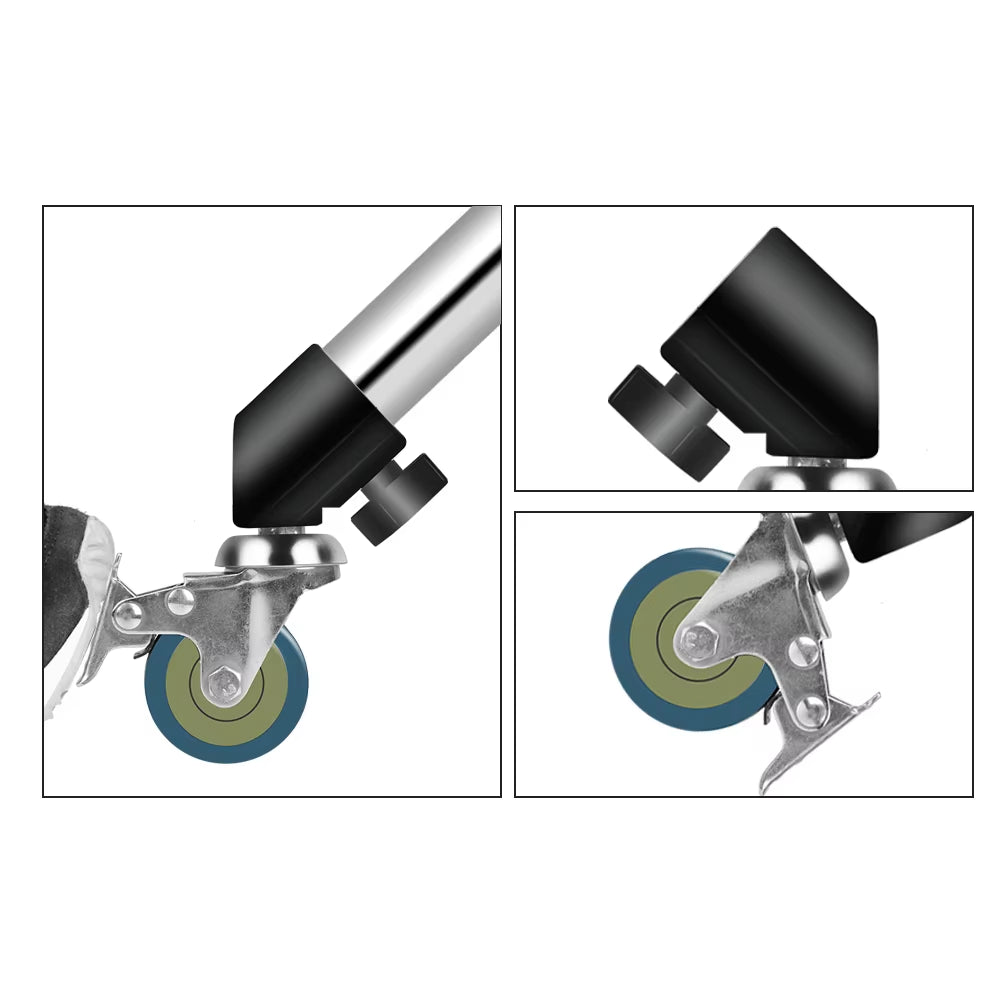 Universal 16-22mm Tripod Wheels for Monitor Stand & Accessories