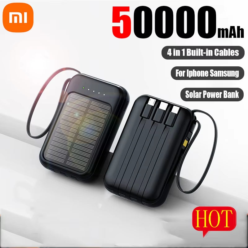 Xiaomi 50000mAh Solar Power Bank 4-in-1 with LED Lights