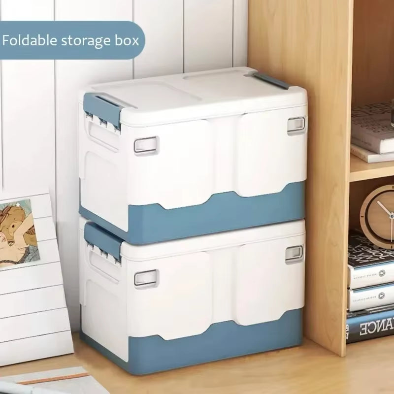 "Foldable Extra Large Storage Box with Lid for Books & Toys"