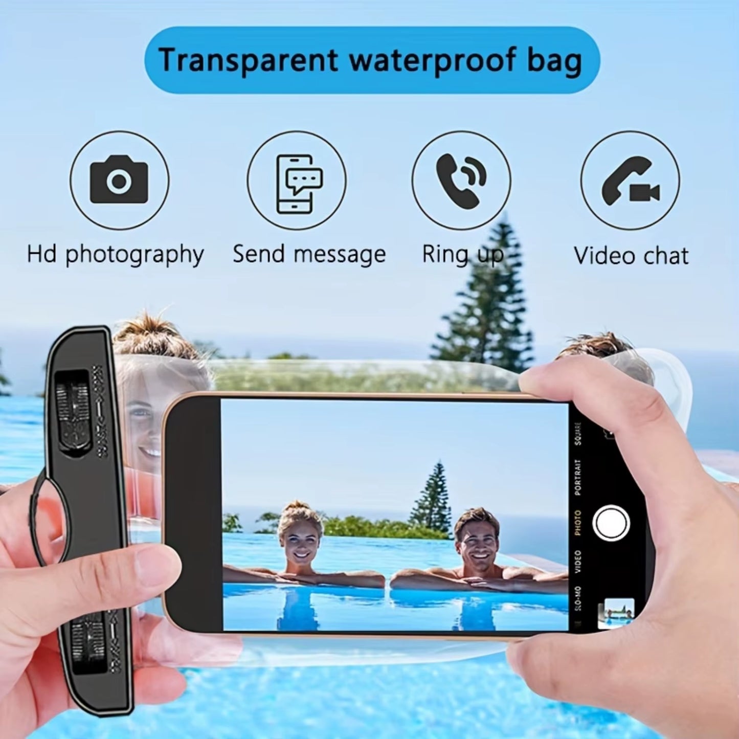 Universal Waterproof Phone Pouch - Keep Your Phone Safe & Dry!