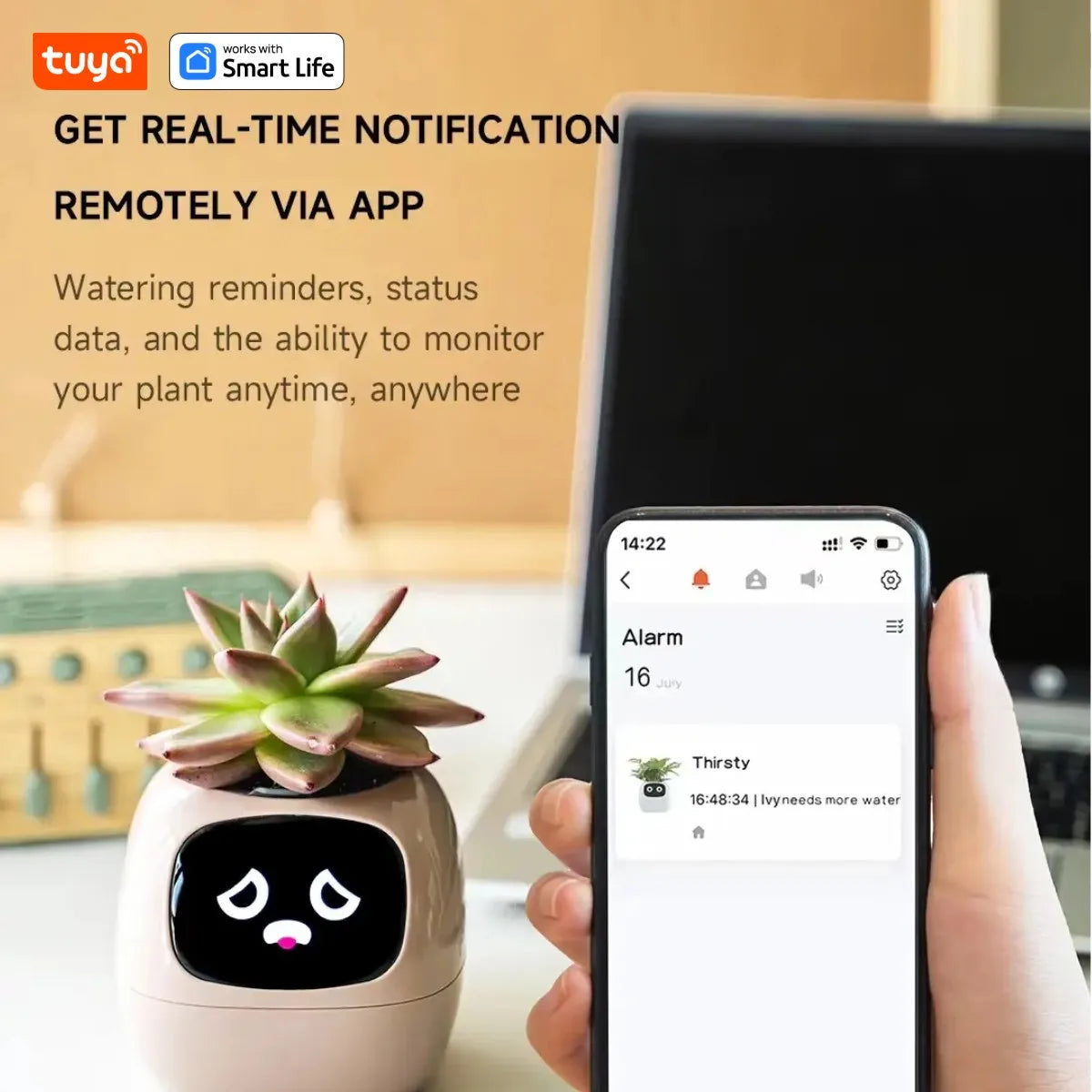 Tuya Ivy Smart Planter with AI, Sensors & 49 Expressions