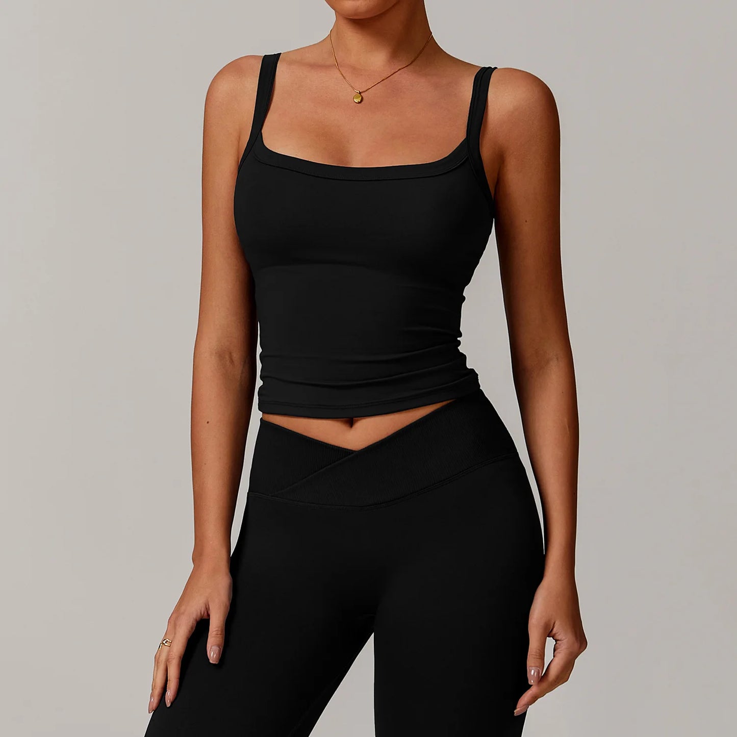 Brushed Vest Fitness Clothing Bra Women Cloudy High Intensity Sports Underwear Sling Gym Workout Breathable Back Yoga Tank Top