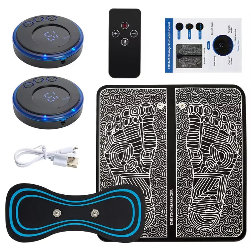EMS Electric Foot Massager Pad with USB Charging