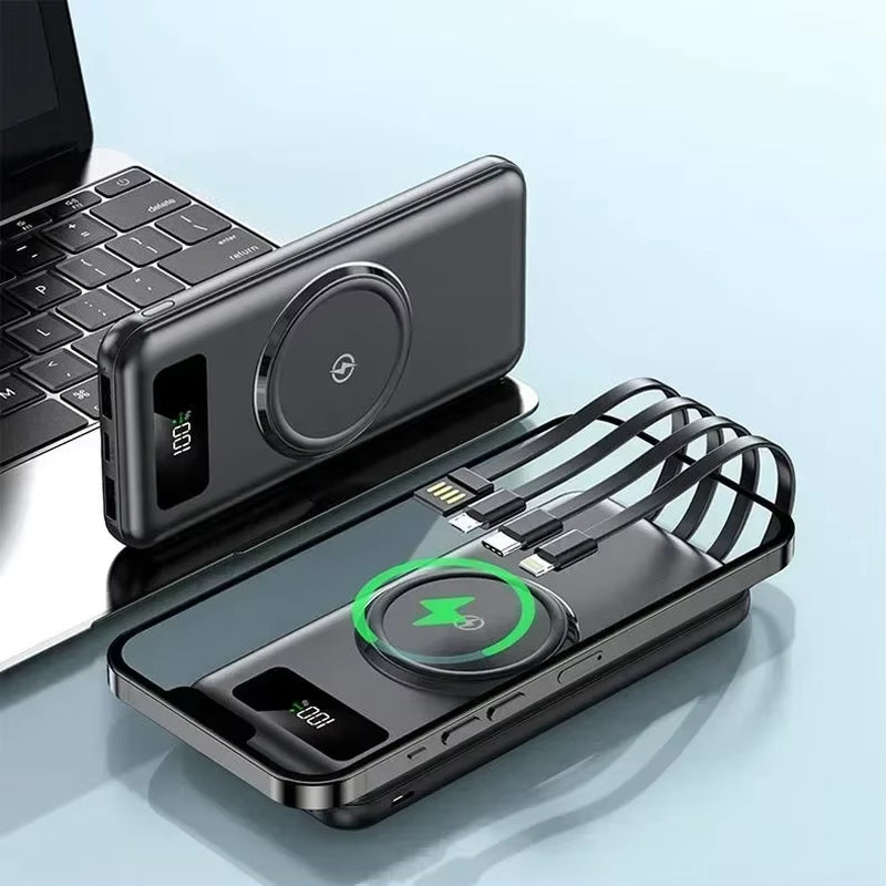 200000mAh Wireless Power Bank Fast Charging for Apple/Samsung