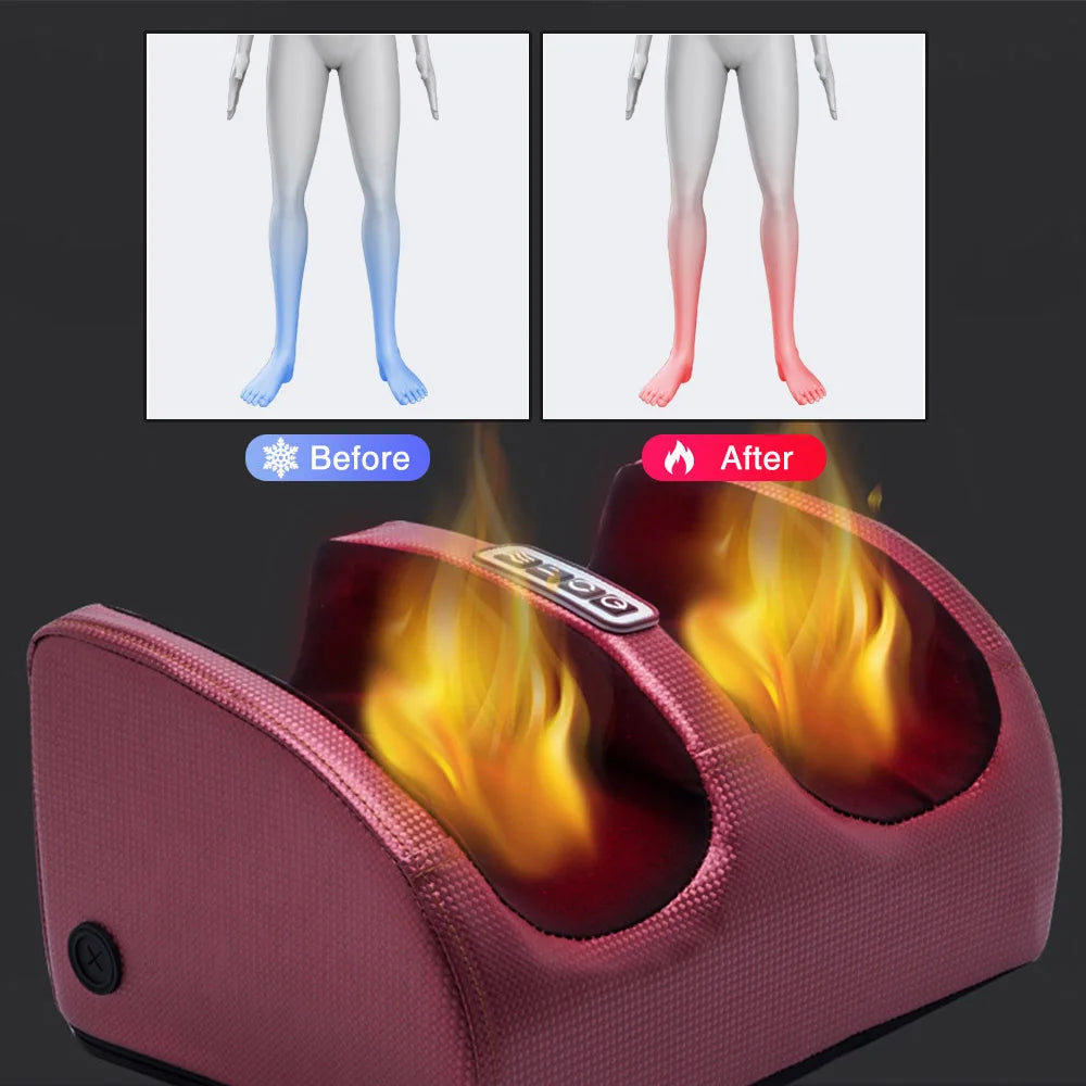 Electric Foot Massager with Heat & Shiatsu Therapy