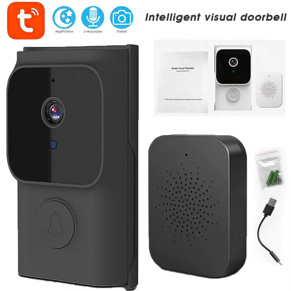 Smart Wireless Video Doorbell with Night Vision & Motion