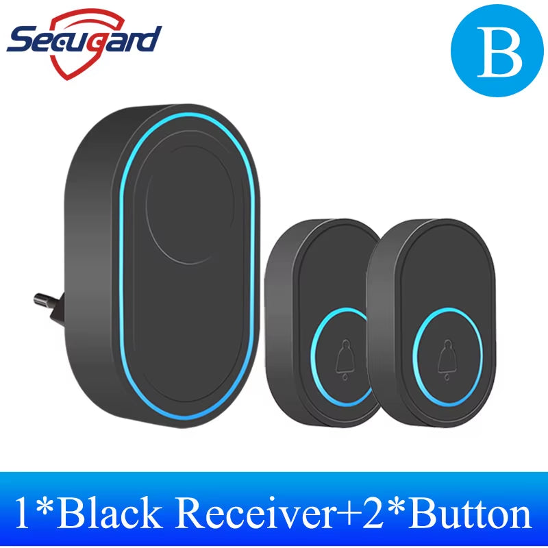 Wireless Outdoor Doorbell with Music Melody & Security Alarm