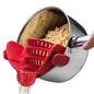 **Clip-On Silicone Kitchen Strainer for Pots & Pans**