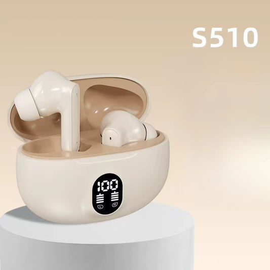NEW S510 TWS Wireless Headphones LED Power Earphones Digital Display Headset Stereo Sound Bluetooth-Compatible 5.3 for Xiaomi