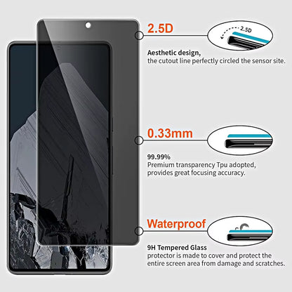3D Privacy Glass for Pixel 6/7/8/9 Pro, 6A, XL