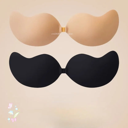 Invisible Strapless Adhesive Push-Up Bra – Seamless Backless Silicone Lingerie for Women