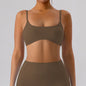 FUBEIKE Tight Back Yoga Bra Nude Feel Quick-Drying Sports Bra Big Size Underwear Pilates Workout Clothes Vest Top For Women