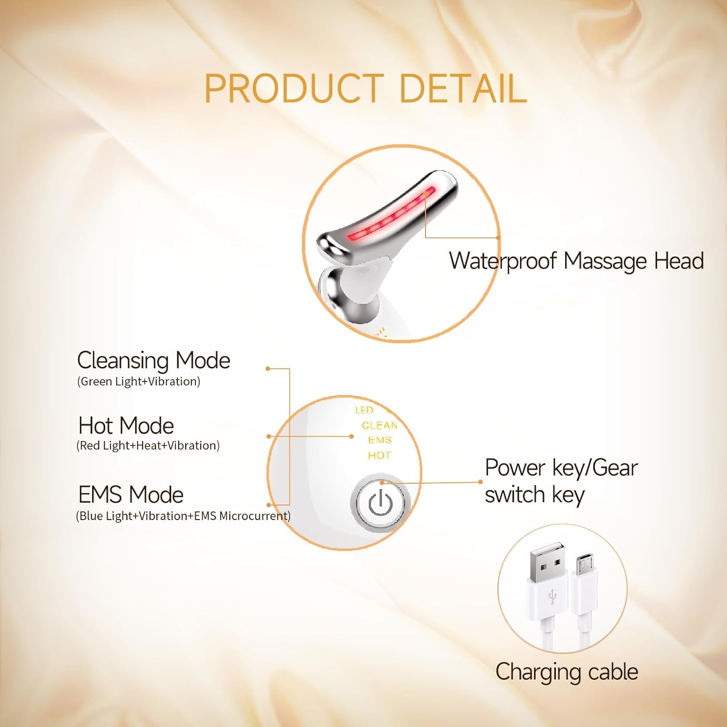 3-in-1 Firming Face & Neck Device – Double Chin Reducer, Massager