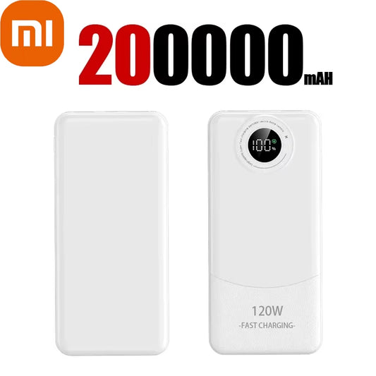 200000mAh Power Bank 120W Fast Charging for iPhone