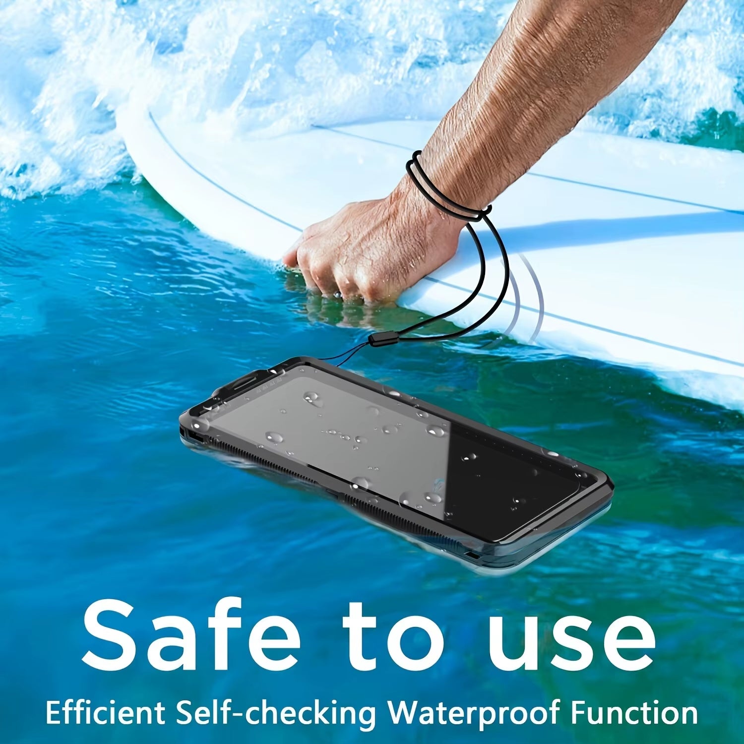 "Shockproof Waterproof Phone Case 6.9'' with Stand & Protection"