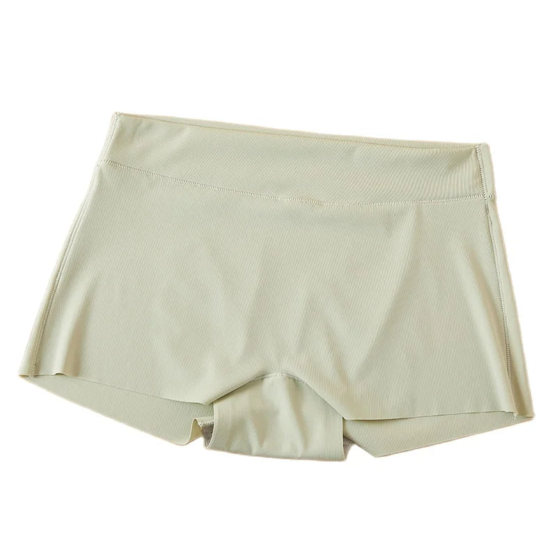 Women’s Seamless Safety Shorts – Ice Silk, Anti-Friction Boyshorts