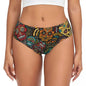 Custom Womens Day Of The Dead Gothic Panties Underwear Female Stretch Mexican Sugar Skull Briefs Underpants